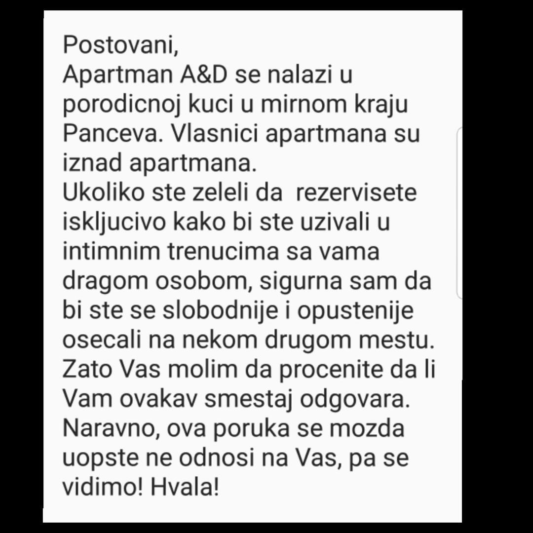 Apartment A&D Pančevo المظهر الخارجي الصورة